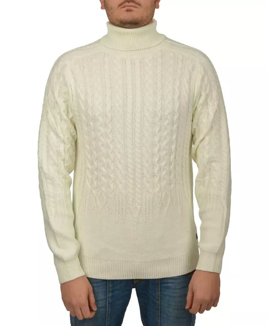 Yes Zee White Acrylic Sweater